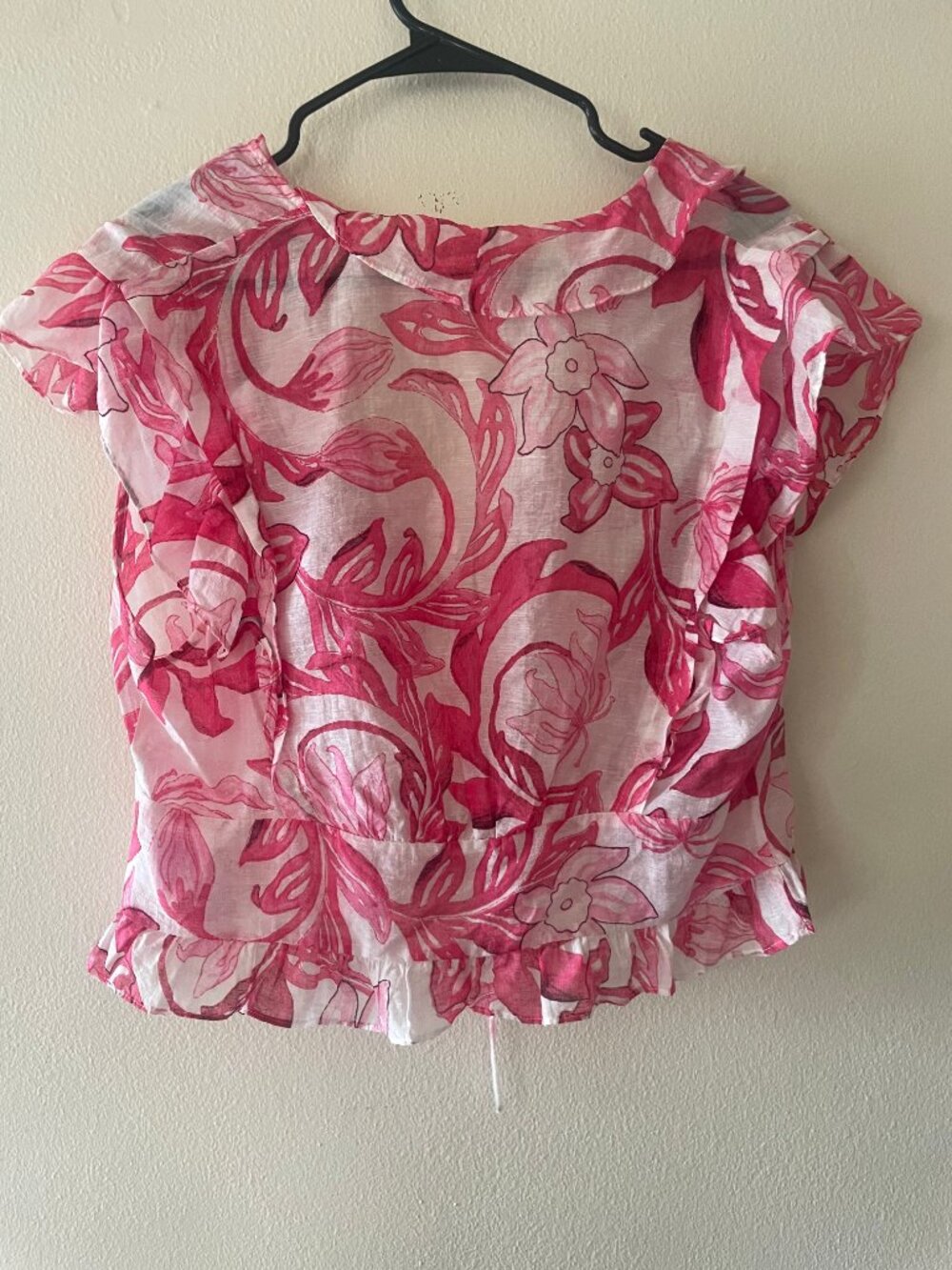 H&M RUFFLE TRIMMED BLOUSE - Picture 3 of 3